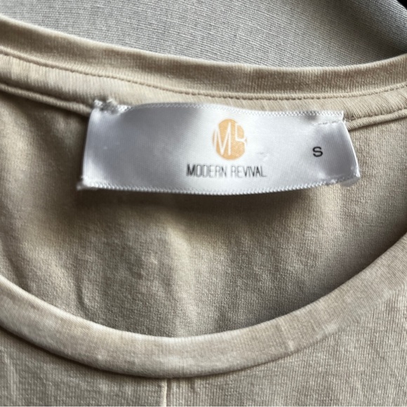 Modern Revival Tie Dye Cream Sleeveless Dress Sz S - Picture 7 of 12